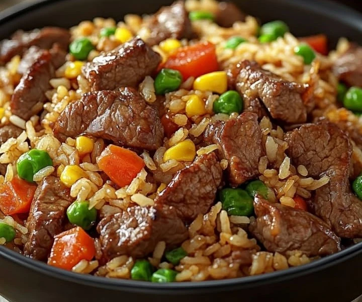 Salteado de Res con Arroz Frito